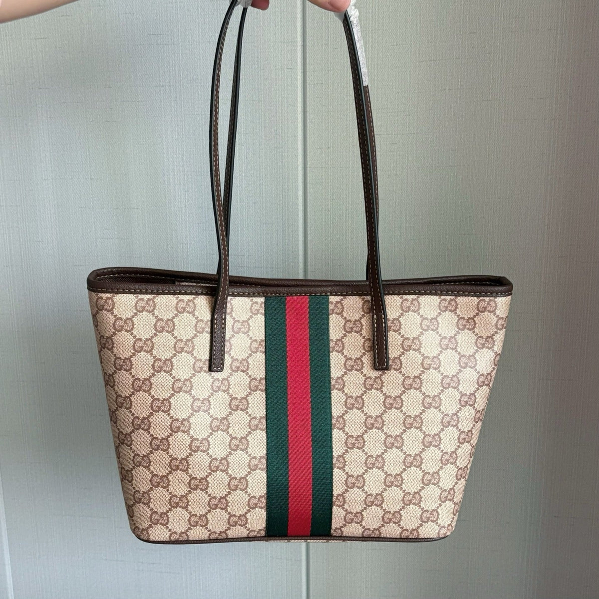 GG Web Stripe Tote Bag
