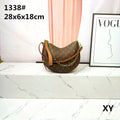 Premium Crescent Shoulder Bag with Chain Strap