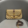 Luxury Monogram Canvas Chain Crossbody Bag