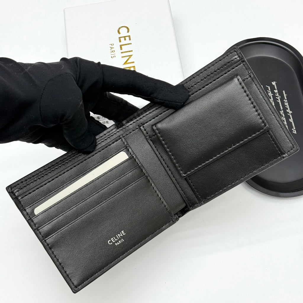 Bi-fold Wallet IN Striped Triomphe Canvas Wallet