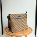 Premium Monogram Canvas Messenger Bag
