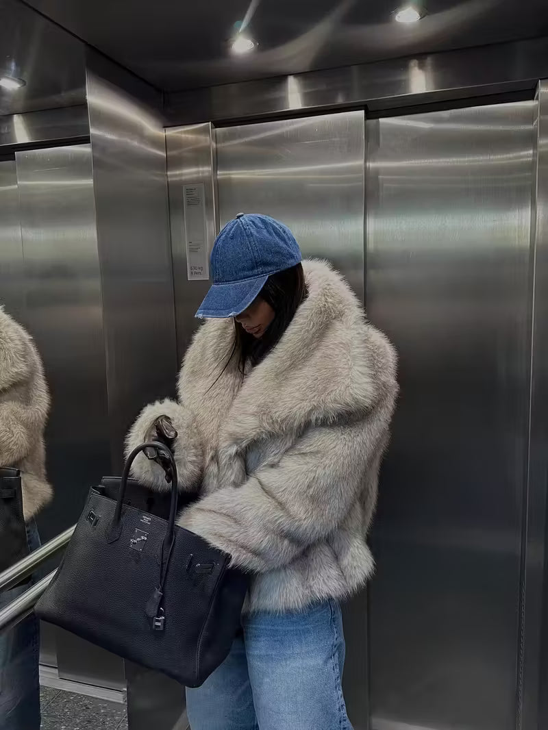 Khaki Luxury Fur