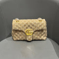 Luxury Quilted Monogram Chain Shoulder Bag