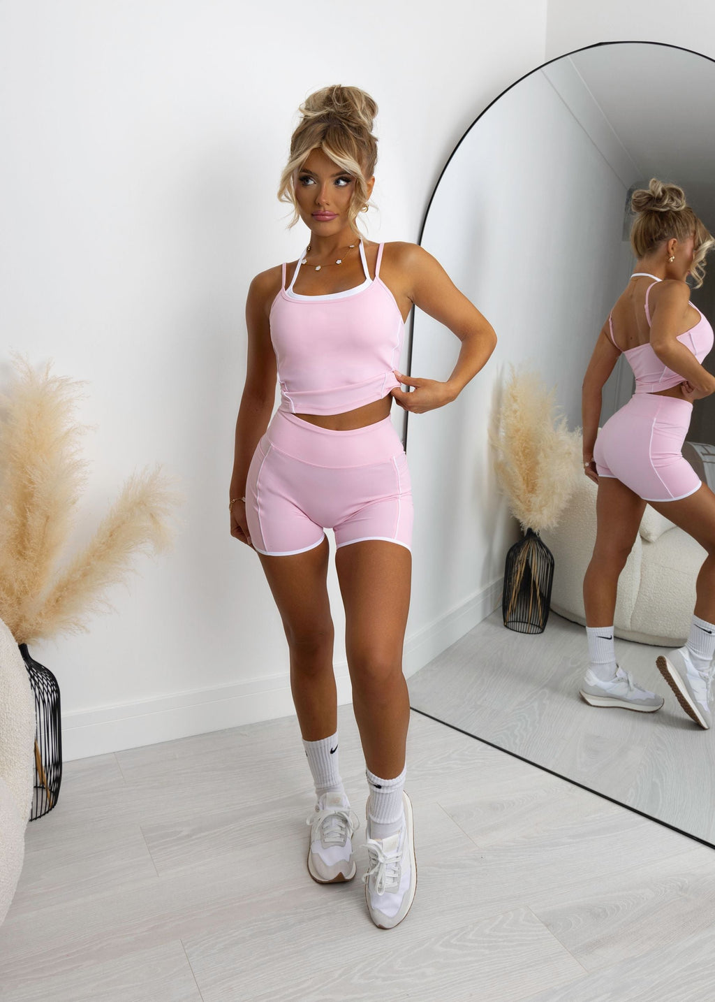 All For You Double Strap Contrast Two Piece