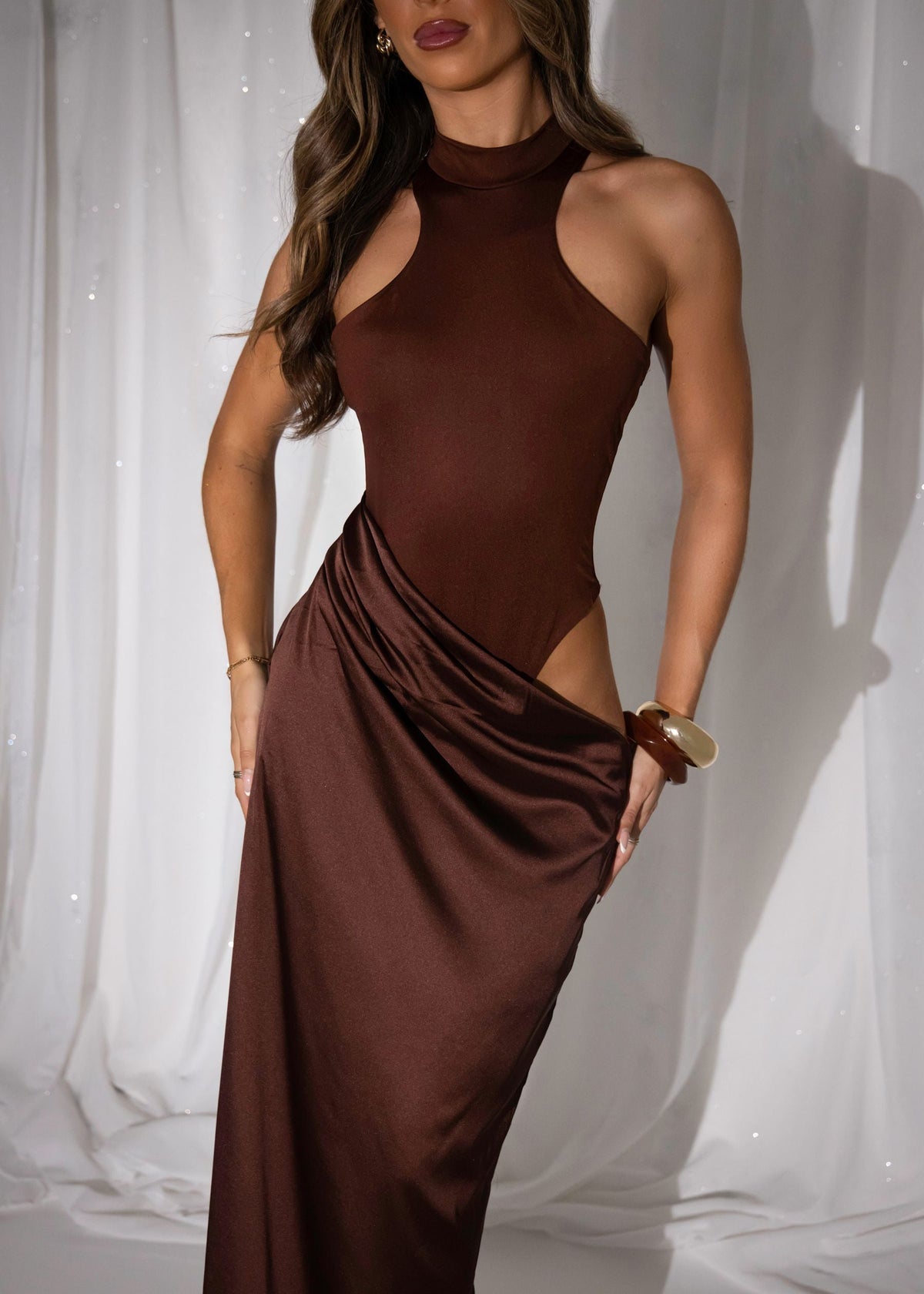 Back To You Maxi Dress - Brown