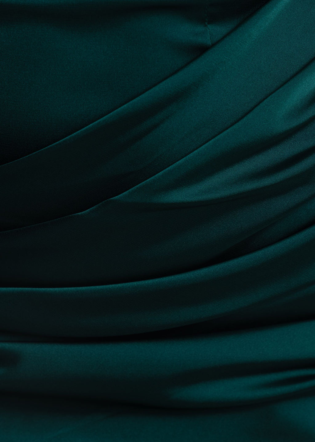 Hold The Moment Cowl Satin Mini Dress - Green