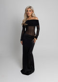 Unavailable Energy Cut Out Maxi Dress - Black