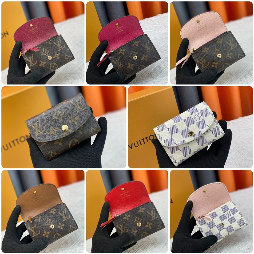 Monogram Canvas & Leather Rosalie Coin Purse for Women