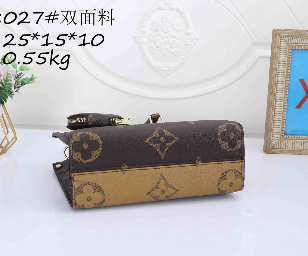Premium Monogram Mini Tote Bag with Coin Purse