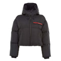Women Technical Nylon Puffer Jacket-Black