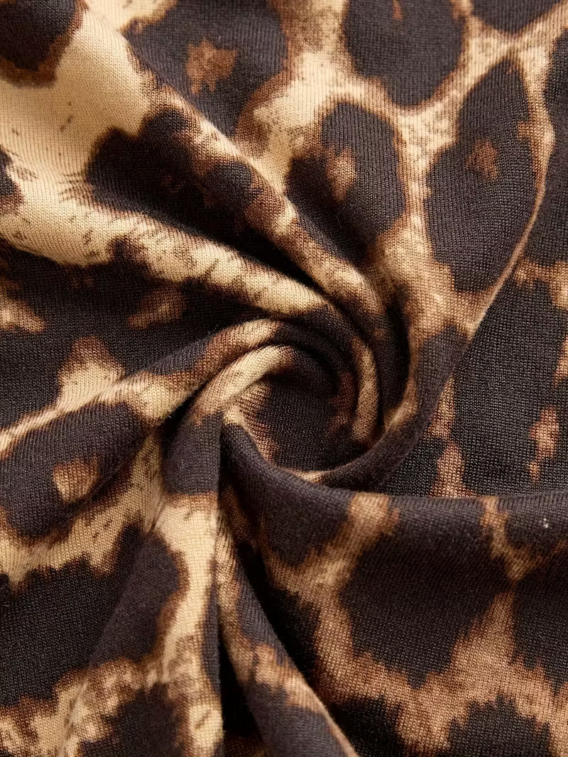 Nora Leopard Print mini dress