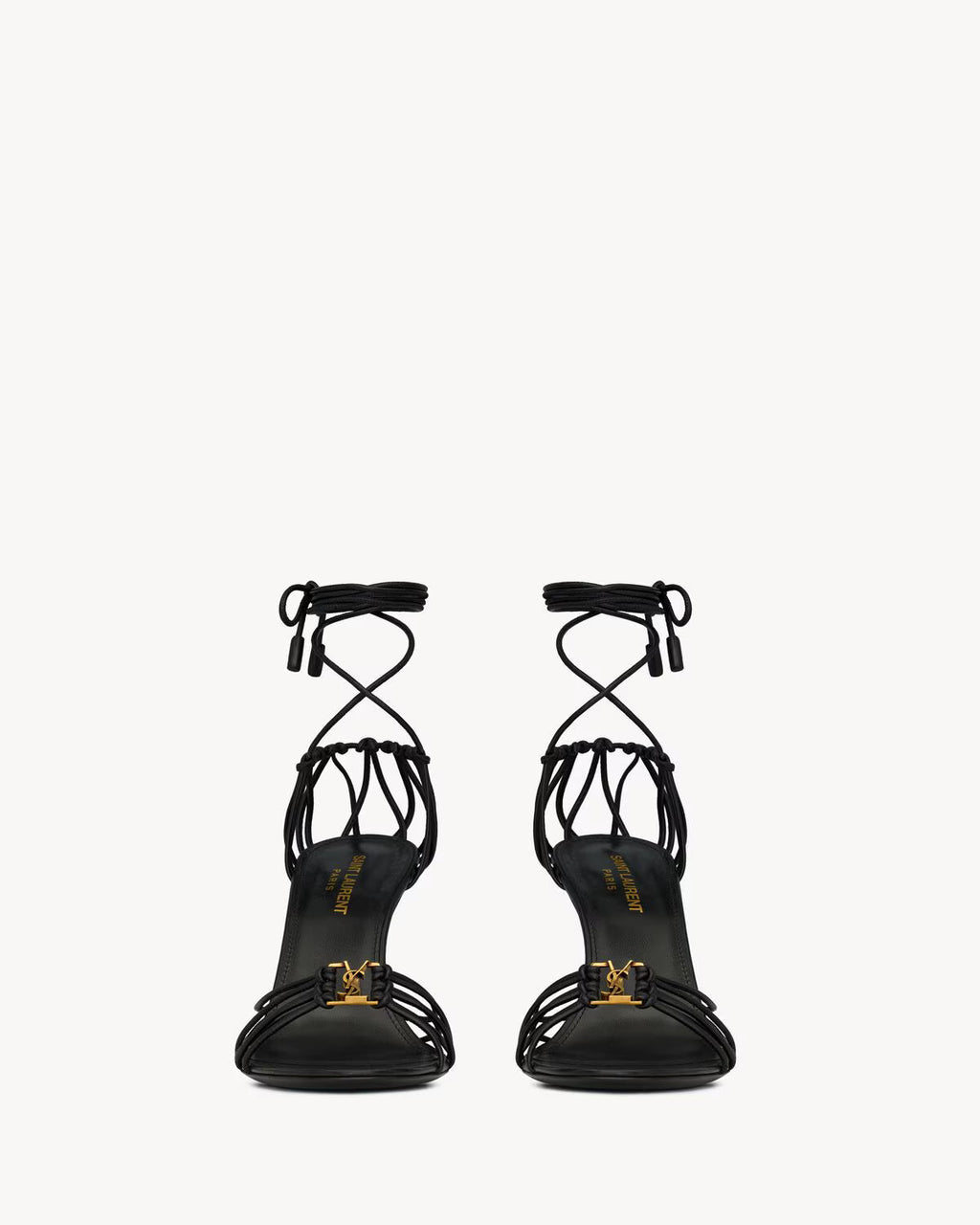 BABYLONE sandals in metallic leather