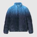 Printed technical poplin zip jacket