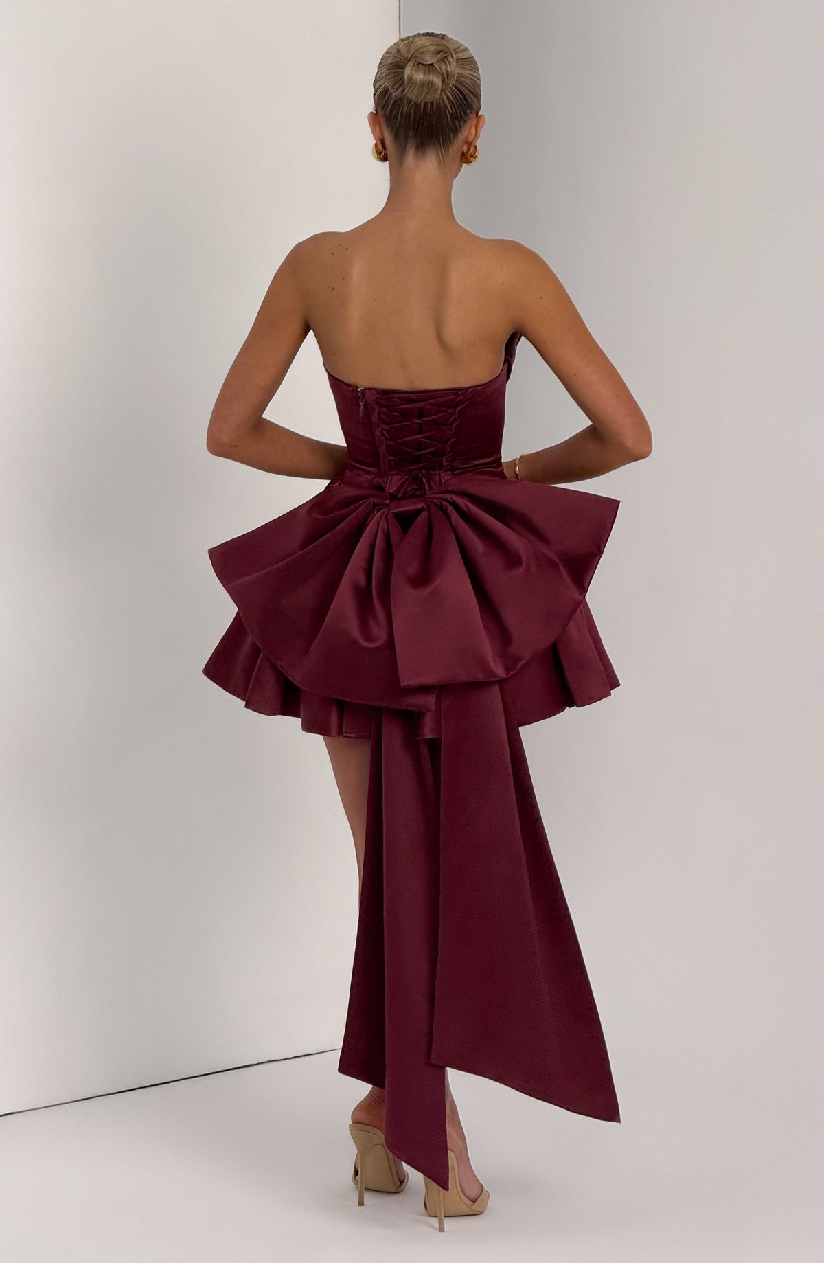 Trinity Mini Dress - Cherry Lacquer
