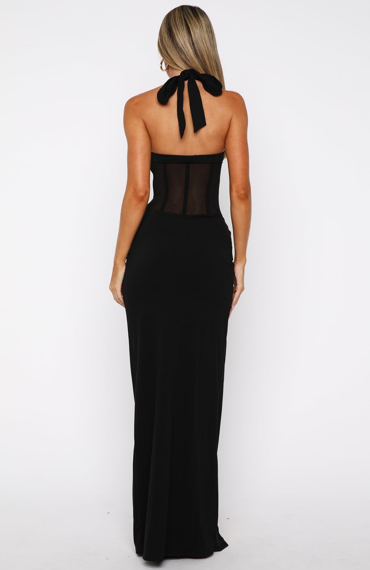 Champagne Promises Maxi Dress Black